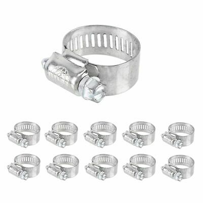 MARINE #10 All Stainless Steel Worm Gear Hose Clamp 9/16" TO 1-1/16" 10 PC 