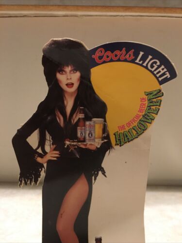 Elvira Mistress of the dark Coors Light Table topper Advertisement